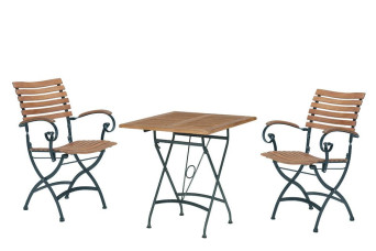 Tuinset Bistroset Bellini Lindau Metaal Teakhout 4 Seasons Outdoor